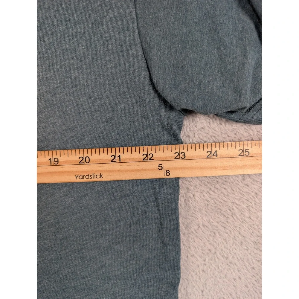 Marmot Mens XL Graphic T-Shirt Blue Heather Hiking Marmot Organic Cotton Blend